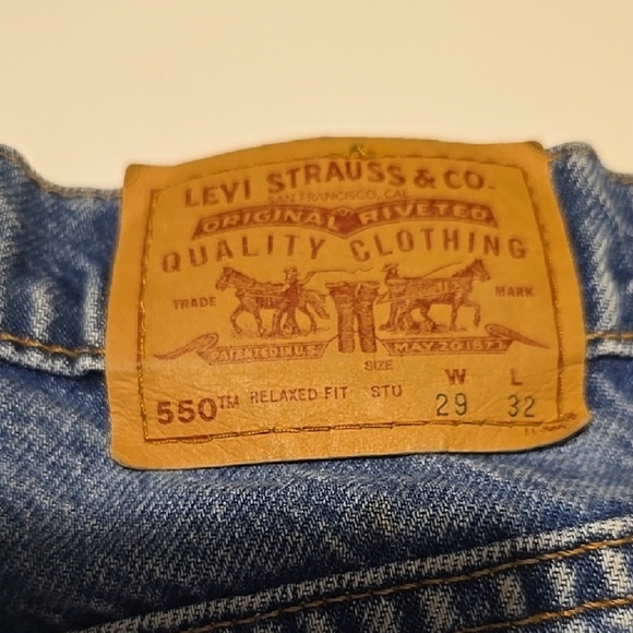 Levi's Men's Straight Blue Jeans 29/32 - Picture 4 of 5